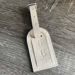 Louis Vuitton Cream Mahina Luggage Tag